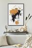 Poster Abstraktion schwarz gold