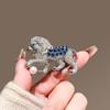 Full Diamond Lion Brooch, Exquisite Luxury, Niche and Creative Brooch, Suit, Animal Brooch