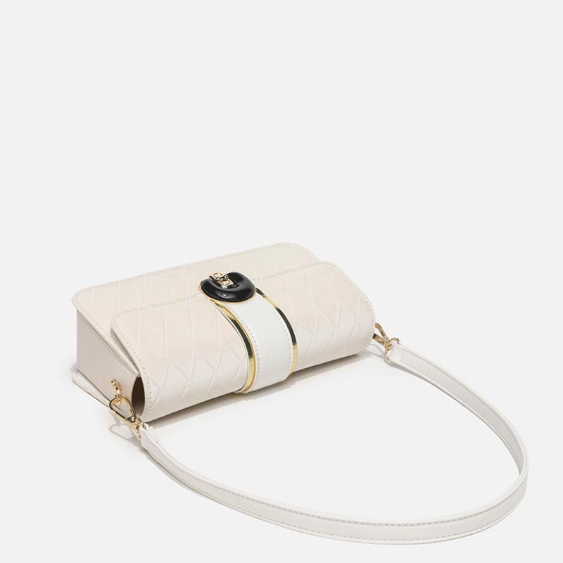 Fashion Rhomboid Lattice Small Shoulder Bags Classic Ladies PU Leather Underarm Bags for Women Luxury Female Handbags