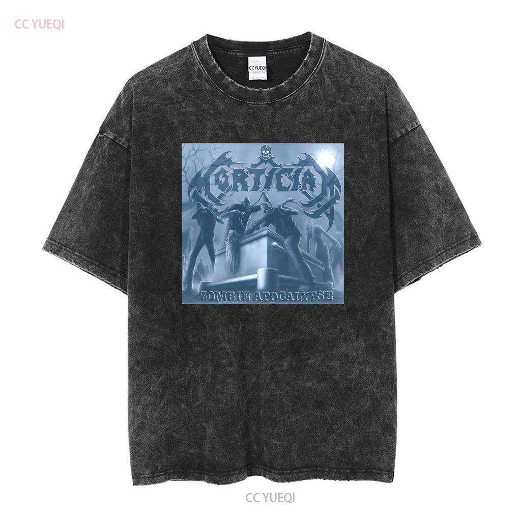 Mortician T Shirt Large Zombie Apocalypse devourment necrophagia incantation long or short sleeves vintage Washed Casual