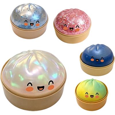 Blød Dumpling Squishy Legetøj Langsomt Stigende Mochi Klemme Stresslindring Sensorisk Legetøj For Voksne