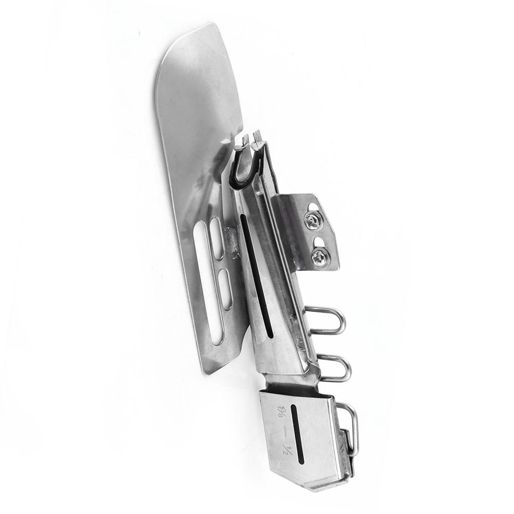 Metal Industrial Sewing Machine Binder Single Fold Flat Folder Binding Attachment Tape Attachment Practical