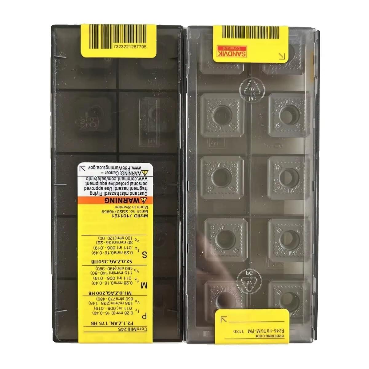 

R245-18T6M-PM 1130 / Industrial indexable Carbide Inserts 10 PCS