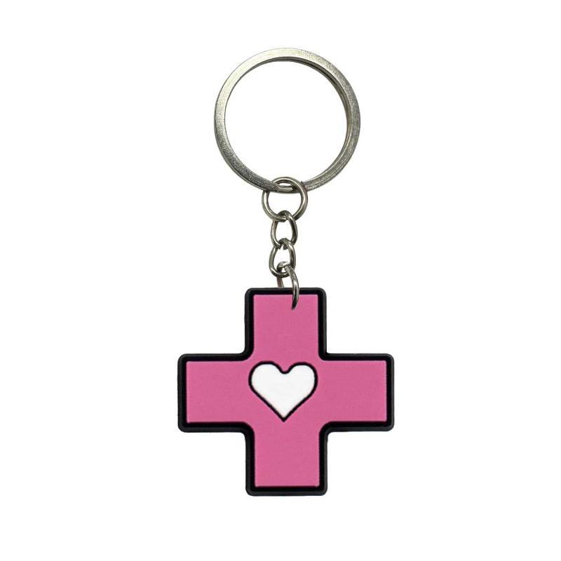 Cute Medical Themed Silicone Keychains With Blank Label Tags Lovely Cartoon Designs For Nurses Doctors Gifts Daily Use