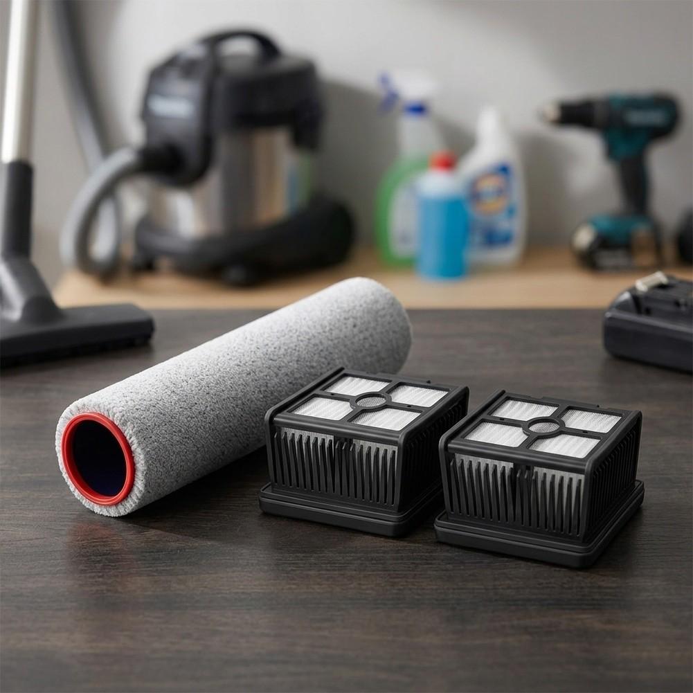 Roller Brush Bar with Dual HEPA Filters for Dreame For Aero For Aero Pro Wet Dry Vacuum Cleaner Compatible Main Brush Kit