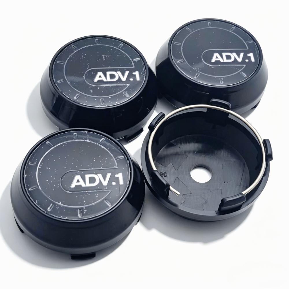 

4pcs ADV.1 Logo Emblem Car Wheel Center Caps 60MM Clips 56MM Wheels Hub High Cap Rim Hubcaps Dust Cover Replacement Accessories ADV.1 Badge&4pcs High Caps