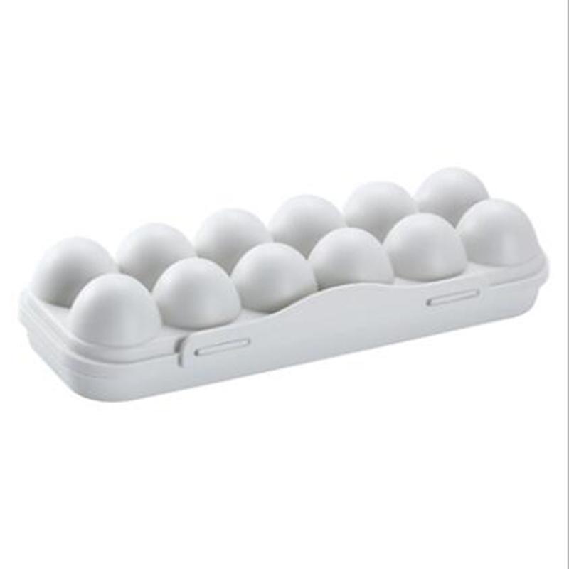 Egg Tray Holder Egg Storage Box Refrigerator Crisper Storage Container Camping Picnic BBQ ShockProof Egg Holder Box Organization
