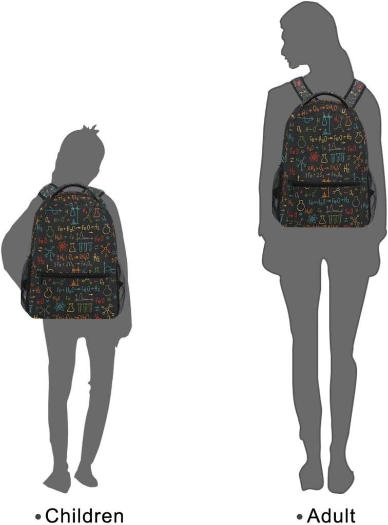 Bunte Wissenschaft Chemie Rucksäcke Mathe Labor Kinder Schultasche Grundschule Tasche Für Jungen Mädchen Personalisierte Reise