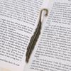 12pcs Bookmarks Zinc Alloy Metal Bookmarks Feather Antique Bronze Feather Bookmarks Antique Bookmarks Crafts