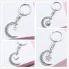 Moon Love Star Keychain (4PCS) – Alloy Charm Pendant for Bags & Cars, Fashion Accessories