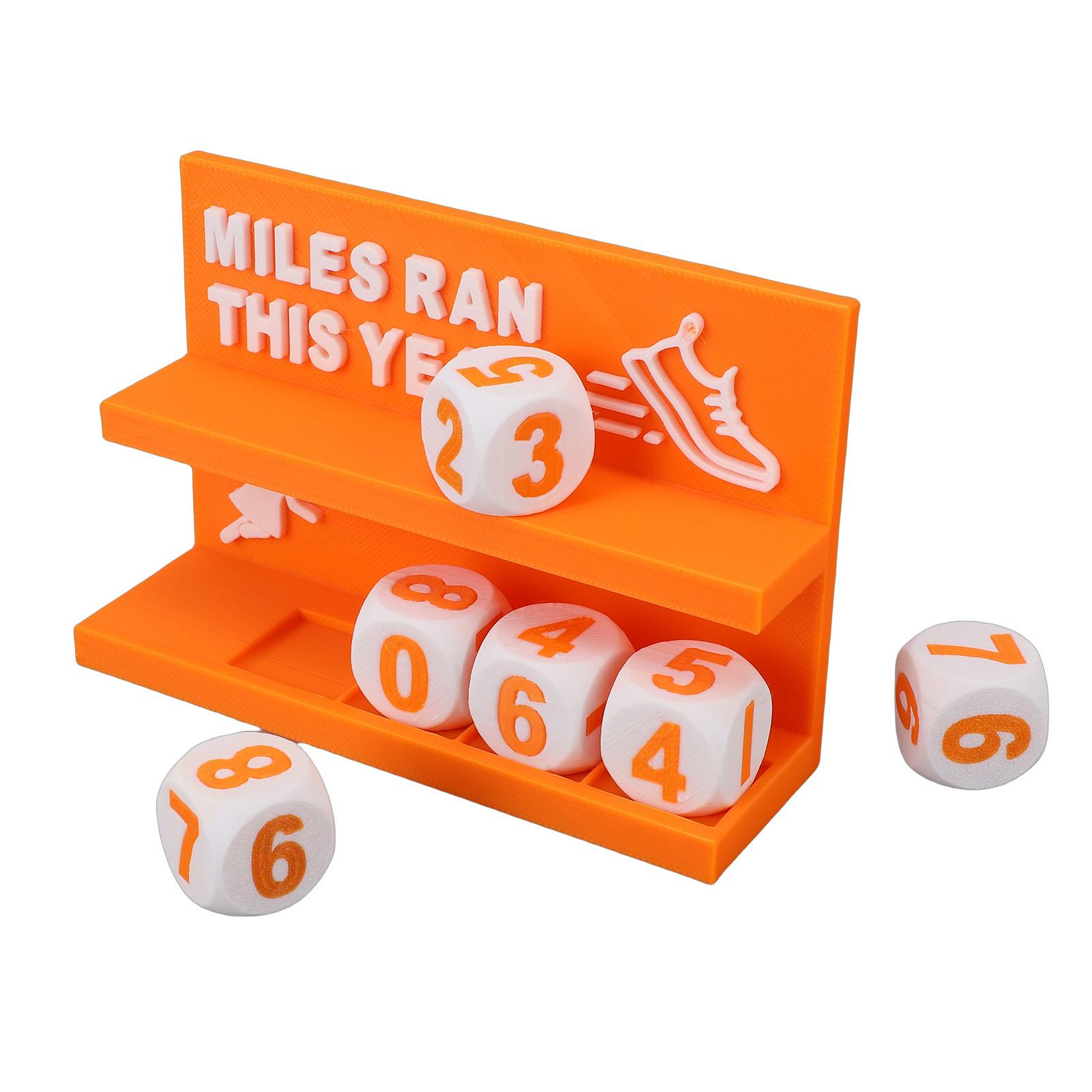 

Настольный беговой счетчик с цифровыми блоками Настольный бег Украшение для записи бегового счетчика