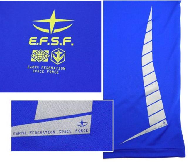 Cospa Mobile Suit Gundam Earth Federation Forces Dry COBALT BLUE XL Size T-shirt