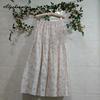 Japanese Mori Girl Spring Summer Women Pink Skirt Elastic Waist Floral Embroidery Sweet Skirt Vintage Delicate Cotton Skirts Womens