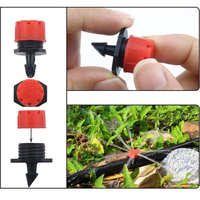 50/100Pcs Adjustable Water Sprinkler Thread Connection Spray Nozzle Garden Irrigation Micro Flow Dripper