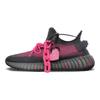 Adidas Originals Yeezy Boost 350 V2 Coverage Low top Casual Shoes Unisex Black Pink HQ4540(Team501-)