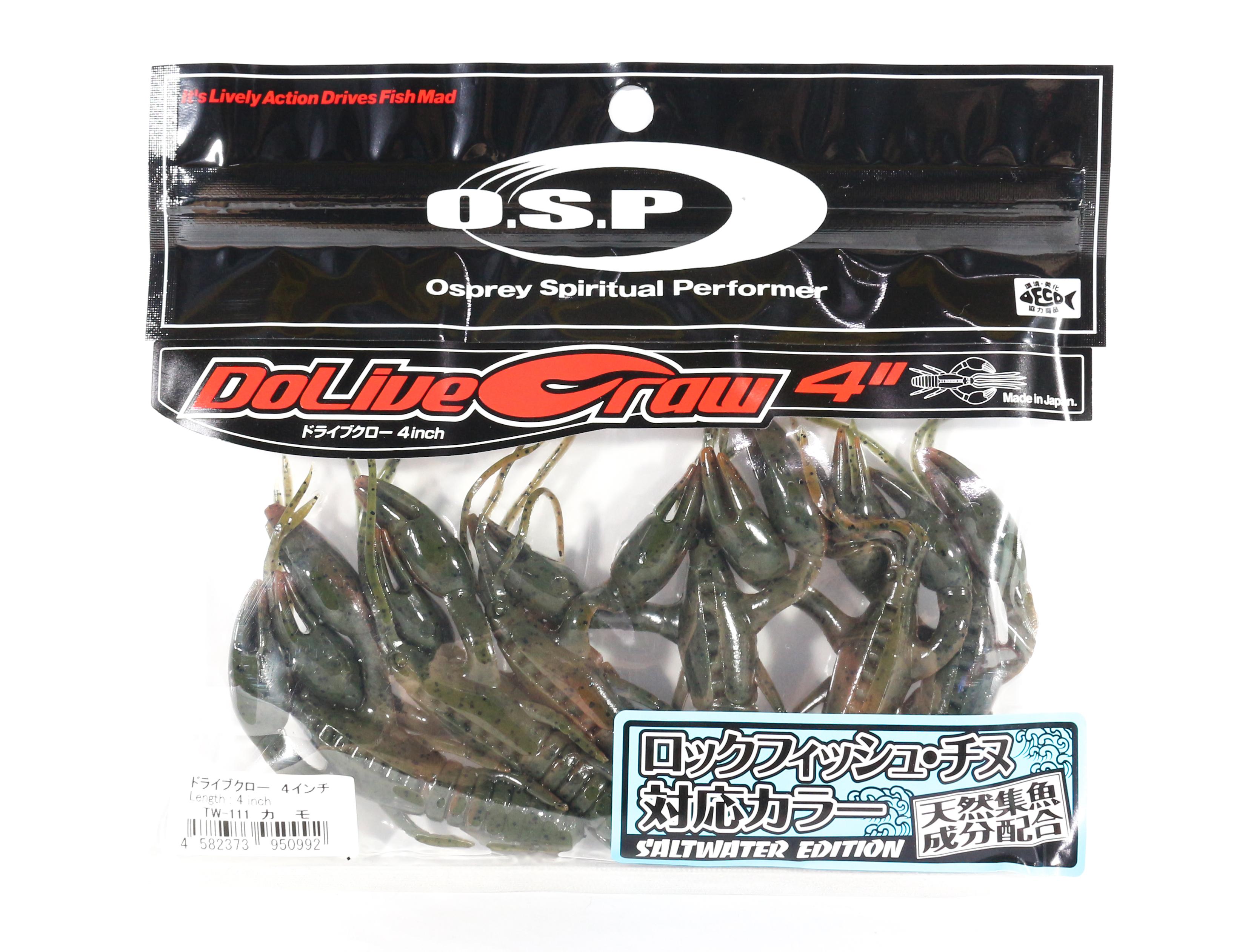 

Мягкая приманка OSP Dolive Craw 4 дюйма Salt TW-111 (0992)