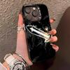 B-Black Hot Clover Phone Case For IPhone17 Air 16 15 14 Plus 13 12 11 Pro XS Max Silver Black Bumper Case