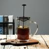 Presskanna i högt borosilikatglas, dubbelväggigt glas, förtjockat glas, värme- och köldtålig handbryggd kaffekanna bryggning