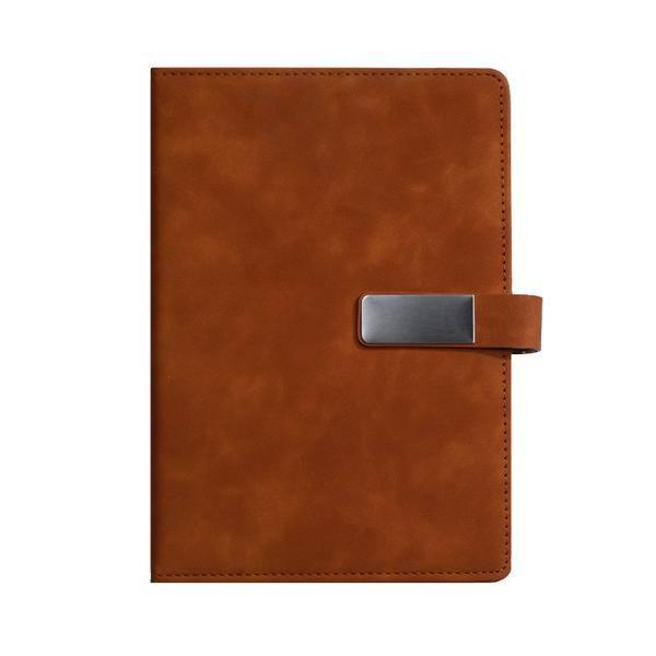 Premium Soft Leather Buckle Diary – Business Office Gift Set with Logo Imprint