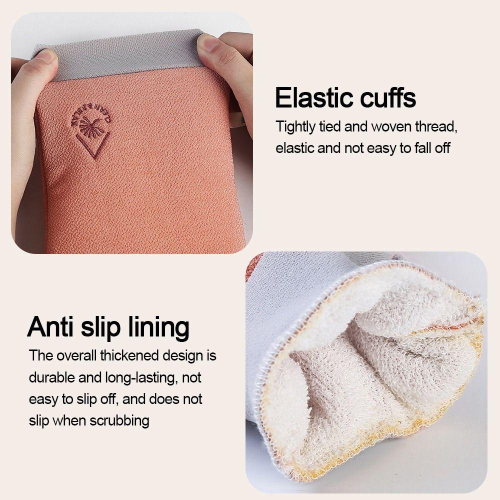 New Thick Exfoliating Bath Gloves Double Sided Frosted 3 Colors SPA Shower Mitt Body Scrub Gloves
