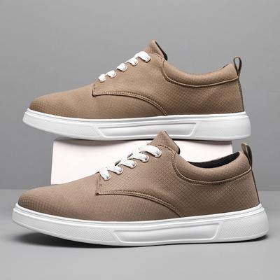 Fashion Hot Selling Men Casual Shoes Brown Lace-up Mens Outdoor Flat Shoes Cheap Lightweight Man Casual Sneakers Zapatillas De Hombre