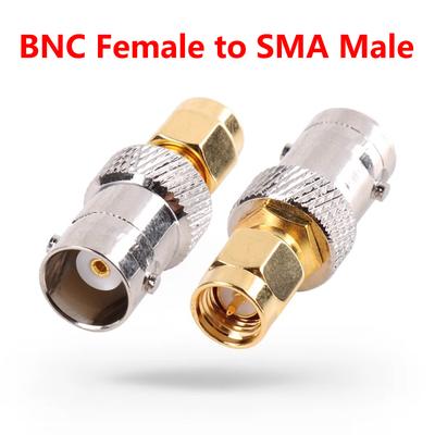 5/20/100PCS RF Connector RF Coax Coaxial SMA Male Plug To BNC Female M/F Radio Antenna Connector Adapter Gold Plating