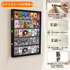 RLOAO Trading Card Display UV Large Card Premium Display Case with Lock and Opening Highly Fashionable and Holds 35 Trading Sun and Dust 62cm Wide x
