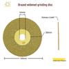 Brazed Diamond Grinding Disc for Tile, Stone, Cast Iron, and Glass - High-Efficiency Cutting Wheel