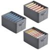 Multipurpose Non-woven Clothes Storage Box Gray Various Sizes