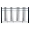 Outdoor Wrought Iron Assembled Fence with Electrostatic Spraying Finish for Schools and Communities