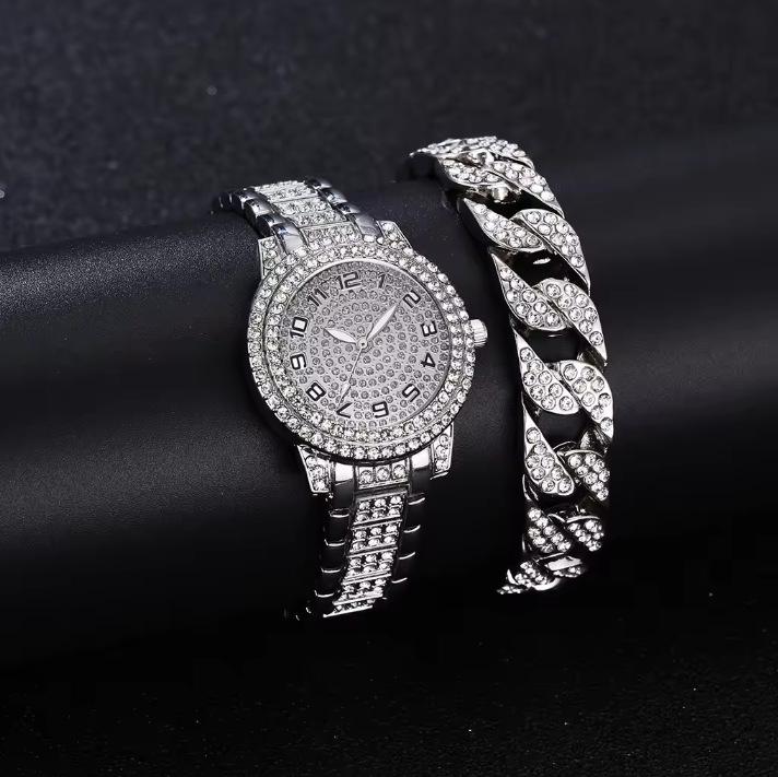 Summer Popular Cornucopia Gypsy Star Brick Watch Fashion Diamond Bracelet Women'S Watch Set Watch