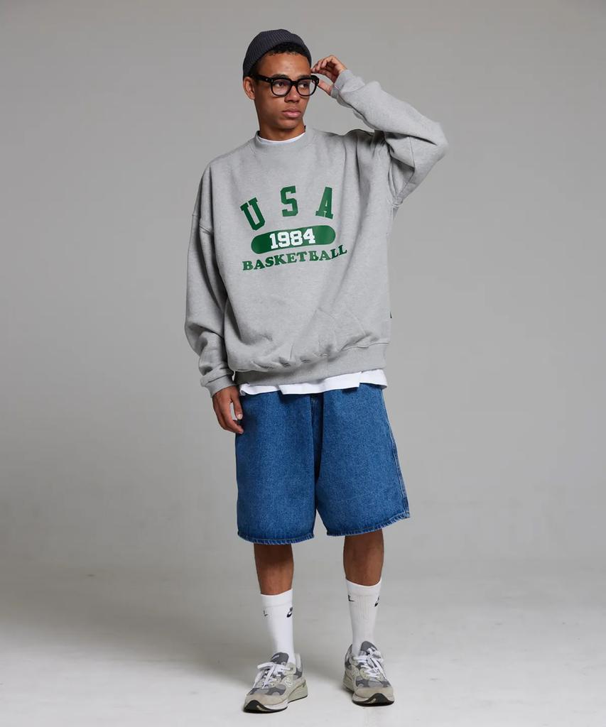 CREAM SODA LAB Usa Basketball Sweatshirt Gray