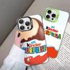 Trolly Egg KINDER JOY Surprise Phone Case For IPhone 17 16 15 14 13 12 11 Pro MAX Matte Shockproof Back Anti Fall Matte Cover