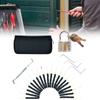 Set Lock 24pcs Pick Tools Transparent Padlock Locksmith Training Tool Padlock