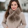 Winter Warm Solid Color Korean Winter Scarf Soft Soft Women Girls Scarf Faux Mink Fur Warm Neck Warmer Winter Season