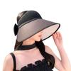 Summer Hat Women'S Bow Sunscreen Empty Top Hat Breathable Large Brim Fashionable Versatile Sunshade Sun Hat