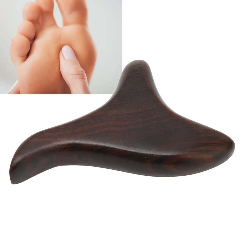 Scraping Board Wooden Foot Gua Sha Massage Board for Acupuncture Massage Pressing