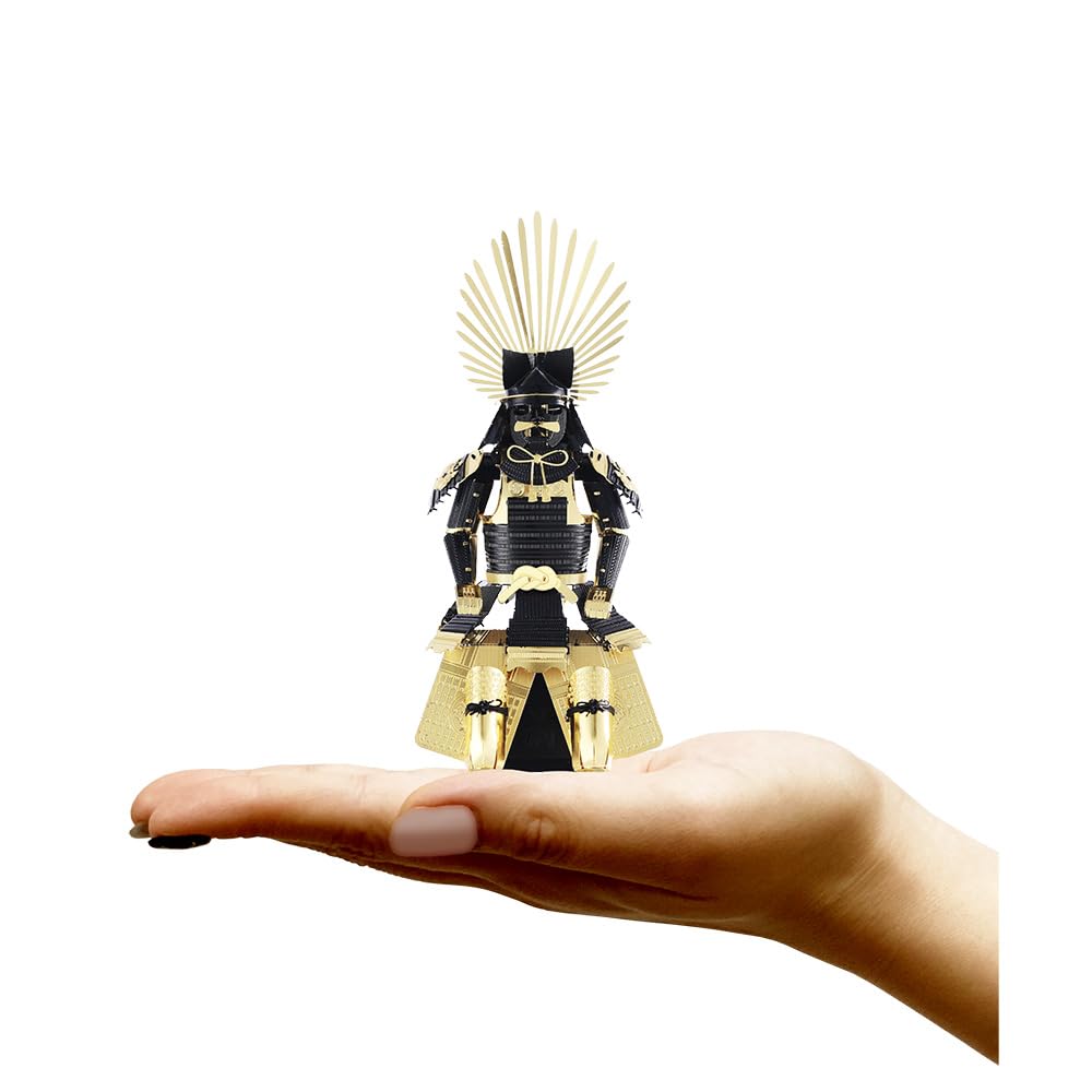 Tenyo Metallic Nano Puzzle Multicolor Series Toyotomi Hideyoshi Armor Stainless No Glue Laser Craft 3D Warrior Armor T-ME-002M, Steel, Required, 0.2m