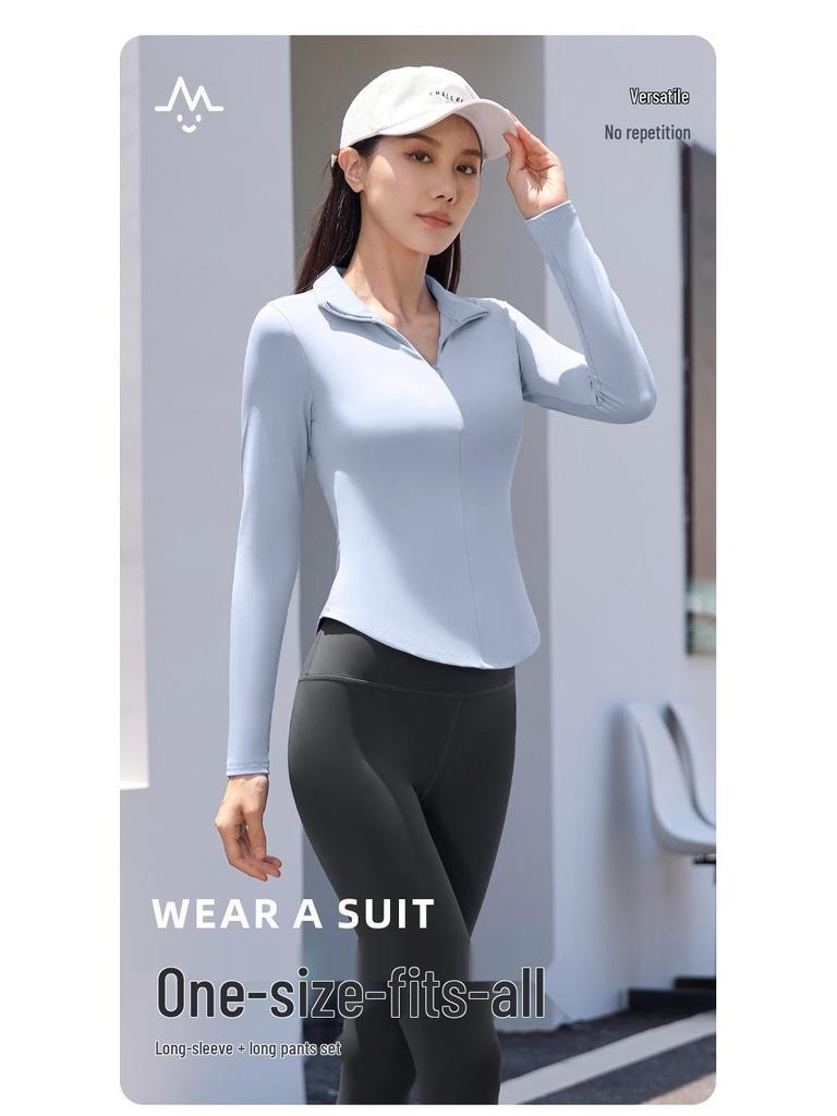 Women's Quick-Dry Yoga Suit: Lightweight, Stylish Activewear for Spring & Autumn Outdoor Fitness and Running