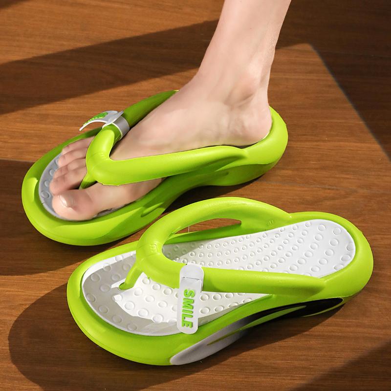 MCTIN Unisex Flip Flop Summer Beach Shoes Non Slip Platform Slippers for Women 5cm Soft Thick Sole Man's EVA Slipper