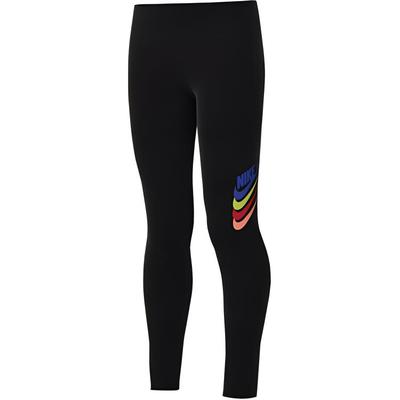 Dziecięce dzianinowe spodnie sportowe slim fit z solidnym logo Dziecięce doły Czarne DO7153-010
