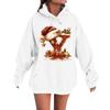 Women's Casual Comfortable Long-Sleeved Christmas Letter-Printed Warm Hooded Crew-Neck Sweatshirt