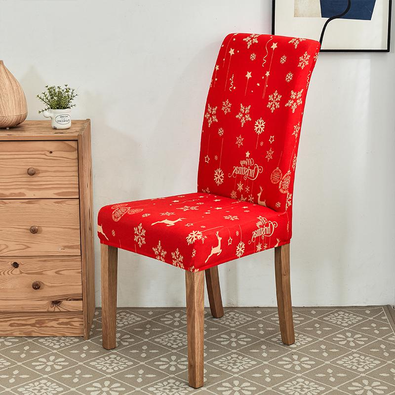 

Рождественский чехол для обеденного стула, эластичный чехол для сиденья, чехлы для стульев для гостиной, кухни, офиса, отеля, банкета, церемонии, вечеринки Universal