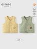 Warm Ginger Cotton Baby Vest: Unisex Infant Padded Sleeveless Jacket for Autumn/Winter