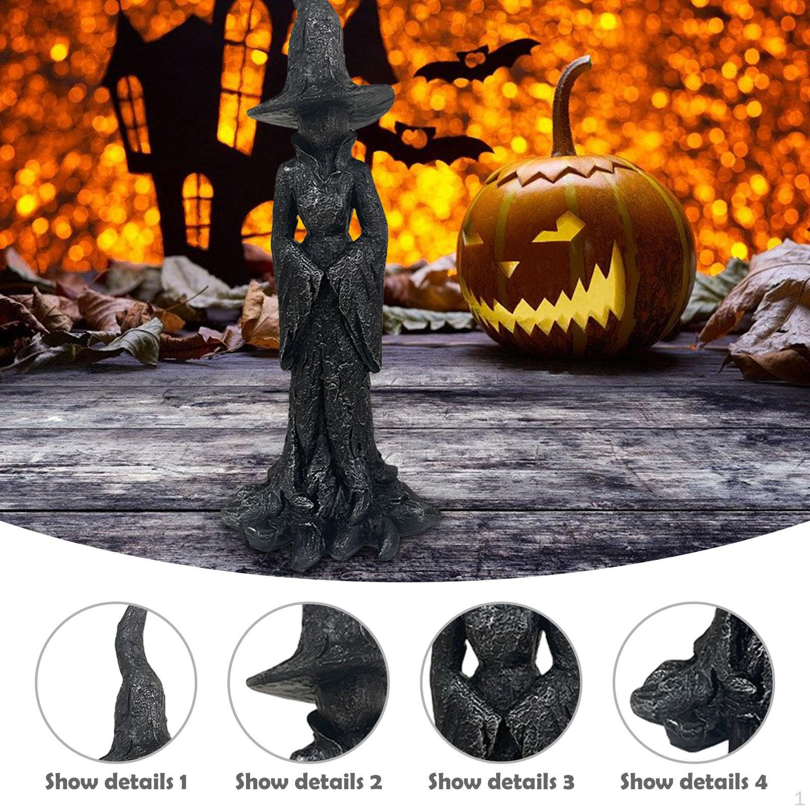 

Witch Statue Desktop Ornament Collectible Sculpture 13.2cmx13.2cmx35cm