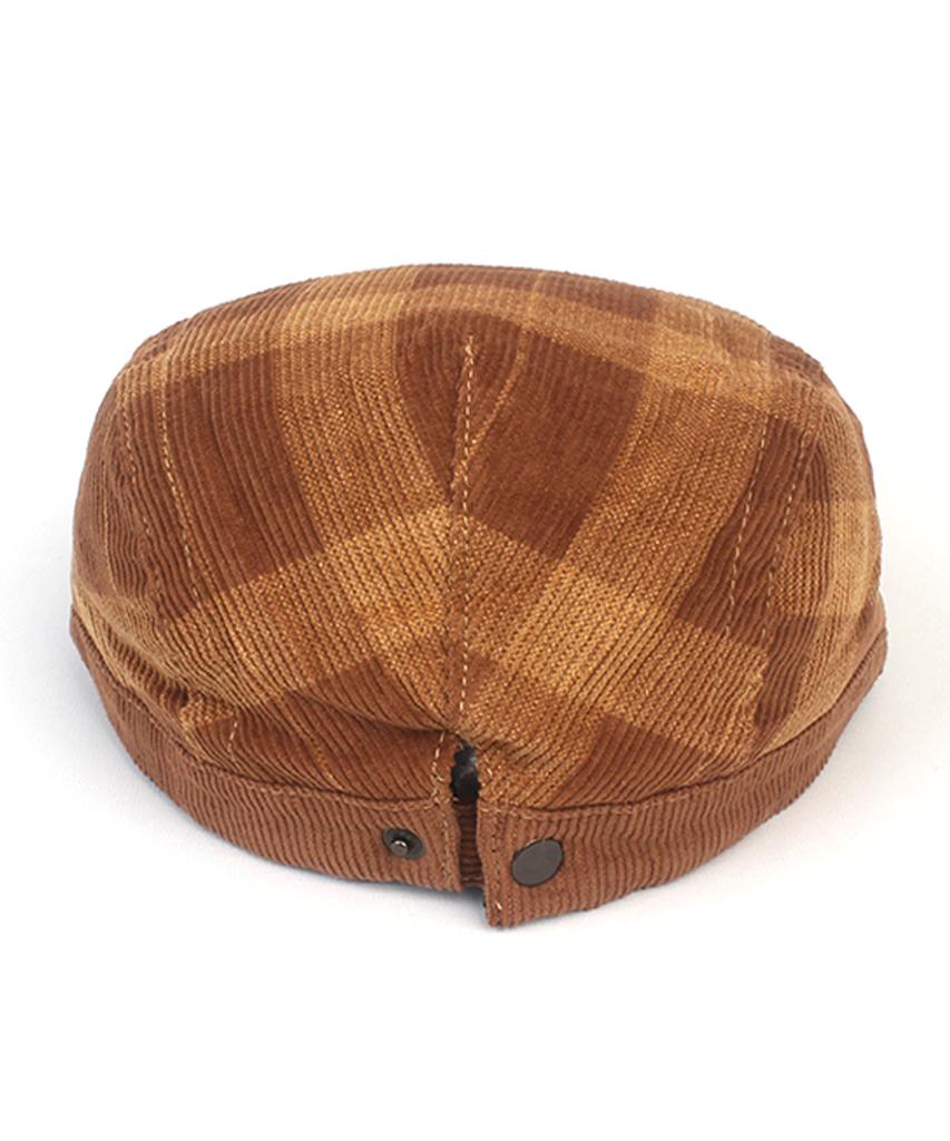 Yunibeosyeolkemiseuteuli Corduroy Tartancheck Beige Huntingcap