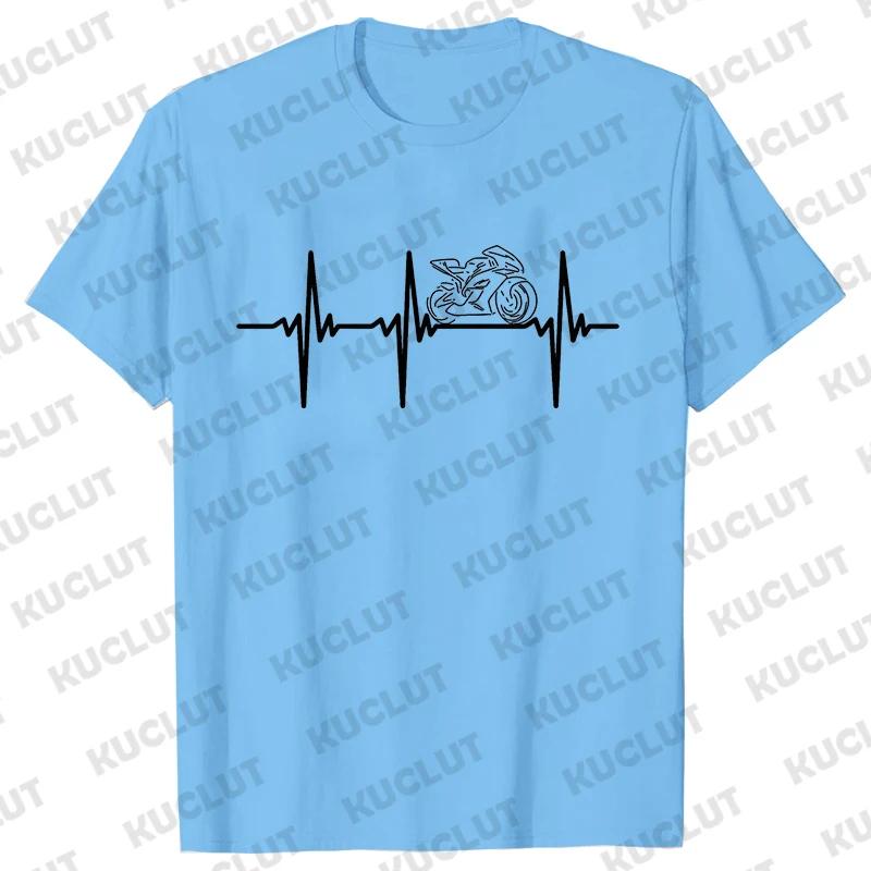 1N23456 Motocyklový převodový tep Tričko Pánské Tričko Horský jezdec Moto kolo Trička Pánské Dámské Tričko Krátký rukáv Topy