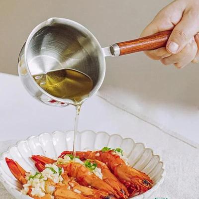 Stainless Steel Multifunctional Hot Oil Pan Mini Oil Frying Pan