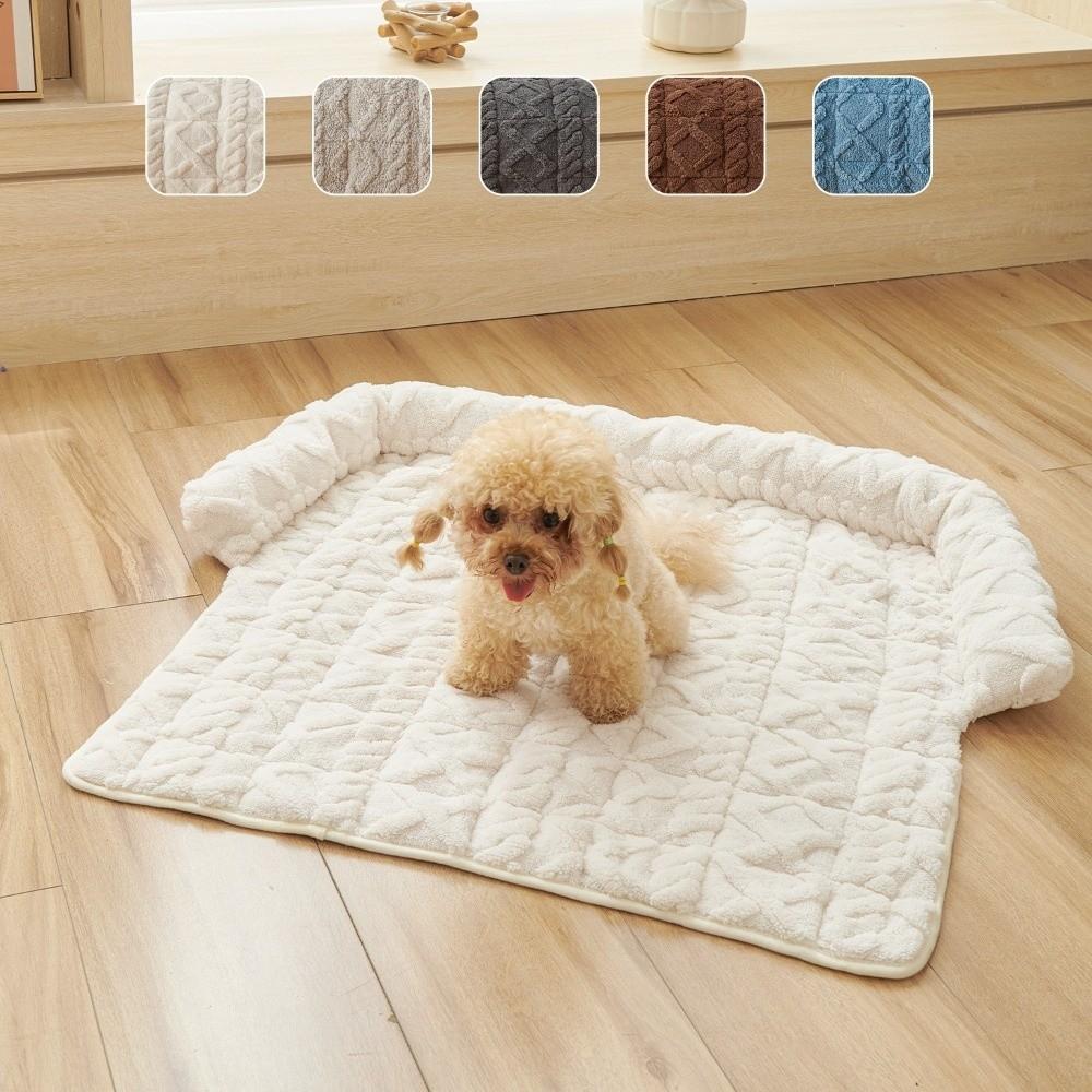 Non-Slip Pet Sofa Bed Wear-resistant Cat Bed Mat Comfortable Pet Plush Blanket Winter