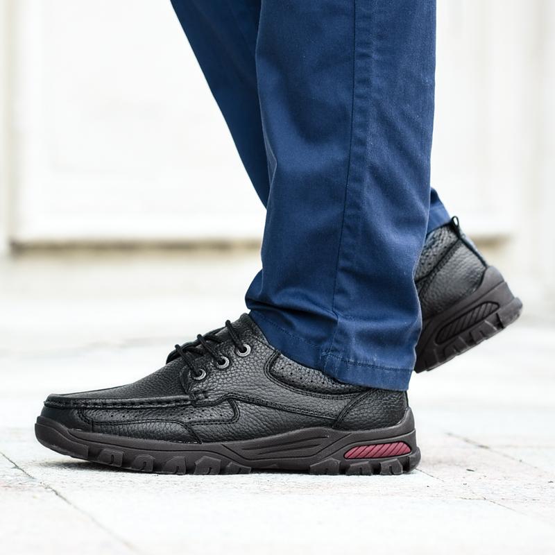 Кожаные мужские лоферы большого размера — фото 8